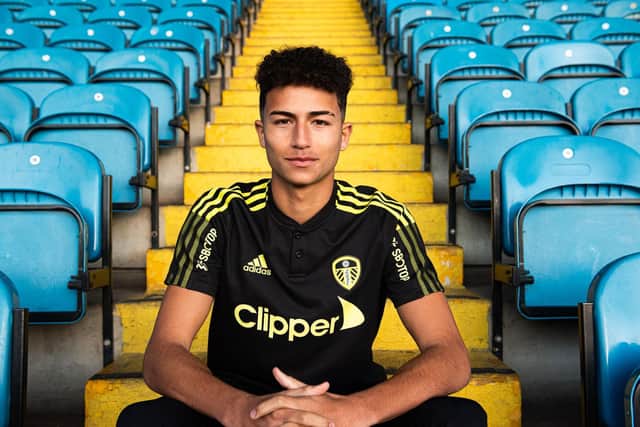 LANDMARK STRIKE: January recruit Mateo Joseph, above, netted his first goal for Leeds United's under-23s in Monday's Premier League Cup clash at West Ham but the young Whites fell to a 5-1 defeat. Picture by LUFC.
