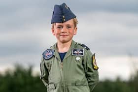 Jacob has been fundraising for St Gemma's since his mum, Andrea, died of breast cancer in December 2020. Picture: James Hardisty.