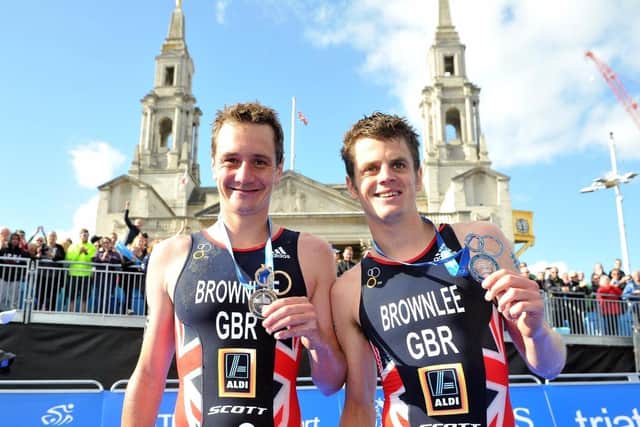 The Brownlee brothers celebrate success at the Leeds Triathlon. It will leave the city next year.