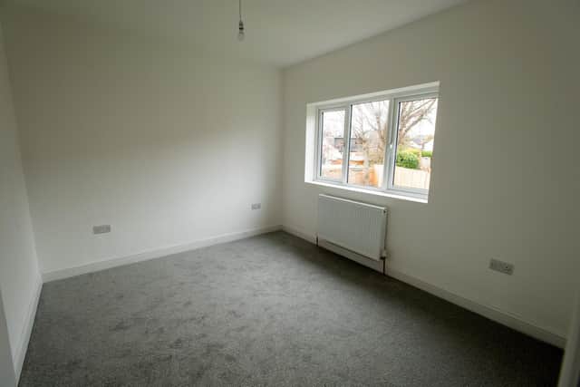 Now the upstairs has three double bedrooms and is in a good condition.