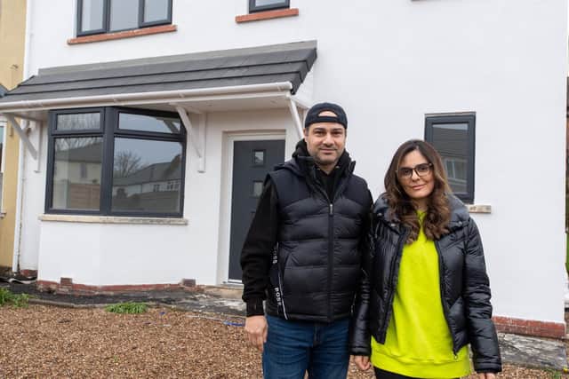 Ara and Amalya Mikailian have completely transformed a property in Broadway, near Temple Newsam, from its "dire state" into a clean and modern home. Photos: Bruce Rollinson.