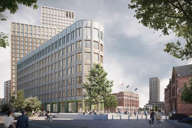 Leeds City Council has approved plans for a new seven-storey building in Aire Park.