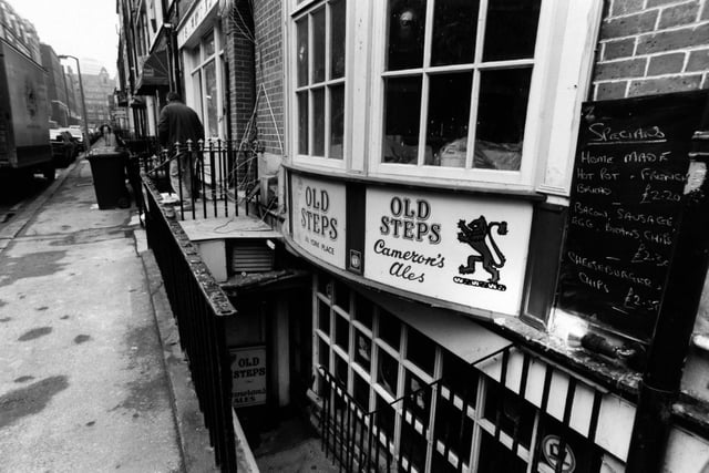 Did you enjoy a drink here back in the day? Old Steps on York Place in the city centre pictured in January 1992.
