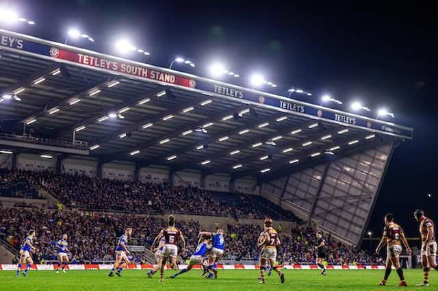 A crowd of more than 11,000 watched Rhinos' draw with Giants. Picture by Alex Whitehead/SWpix.com.
