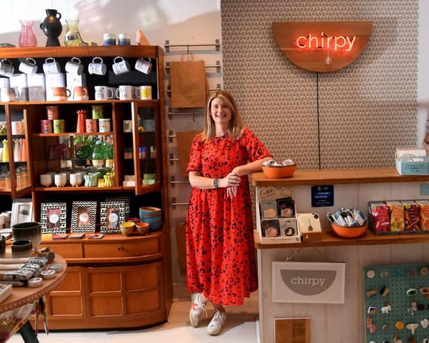 Jo McBeath, who runs Chapel Allerton gift shop Chirpy, warned that not using local shops could mean potentially losing them for good. Picture: Simon Hulme.