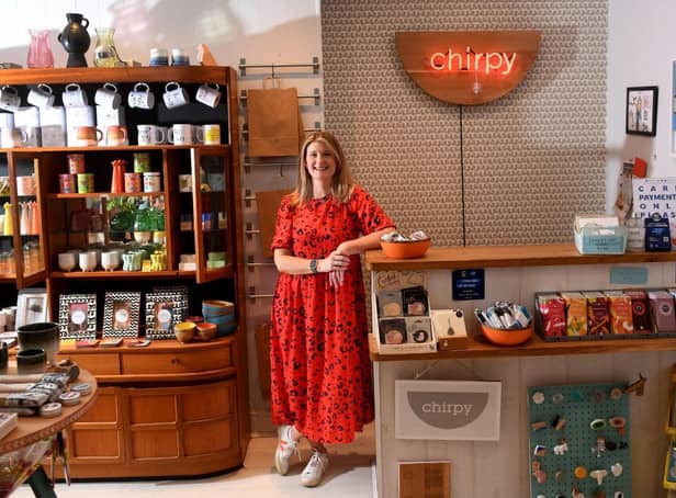 Jo McBeath, who runs Chapel Allerton gift shop Chirpy, warned that not using local shops could mean potentially losing them for good. Picture: Simon Hulme.