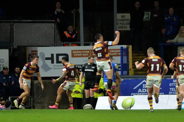 Innes Senior's late try left Rhinos shattered. Picture by Bruce Rollinson.