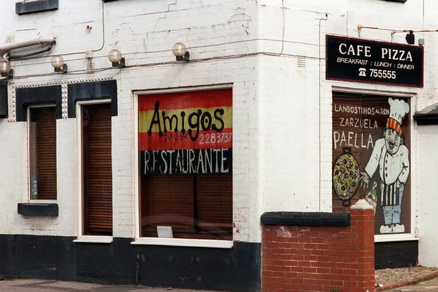 Did you enjoy a meal at this restaurant back in the day? Amigo's on Kirkstall Road pictured in March 1998.