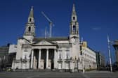 A letter from Churches and the Christian Community in West Yorkshire in support of the Ukrainian and Russian communities that already live here and will arrive as refugees. Picture: Jonathan Gawthorpe.