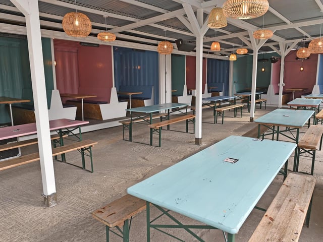 Chow Down opened their doors for the first time since Christmas yesterday (14 April) to unveil their new summer-themed site, decked out with pastel tables and wooden benches.