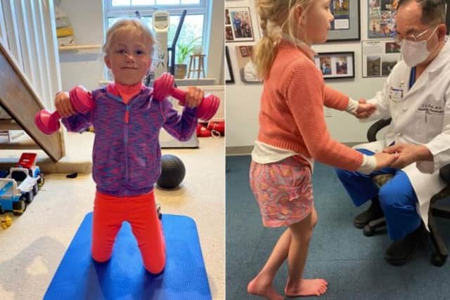 Eight-year-old Amelie Round, who has Hereditary Spastic Paraplegia (HSP), will undergo pioneering surgery in the US next month