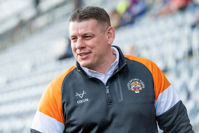 Castleford Tigers coach Lee Radford is treating Super League strugglers Leeds Rhinos with the respect and is refusing to take a win for granted. Picture: Allan McKenzie/SWpix.com.