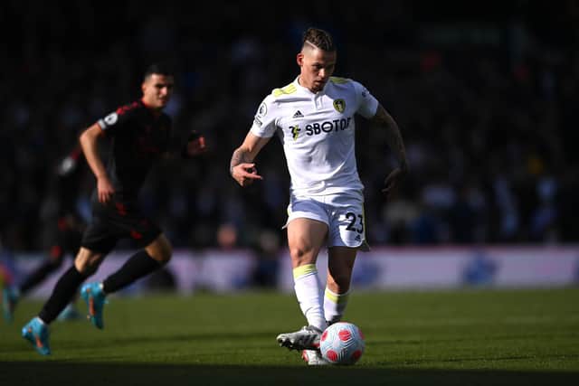 OPPORTUNITY: For Leeds United's England international midfielder Kalvin Phillips, above, to get closer to 100 per cent match fitness during the current Whites break. Photo by Stu Forster/Getty Images.