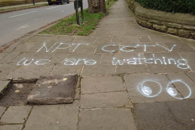 The message has appeared on Ladywood Road, Oakwood