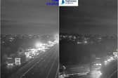 Traffic stuck behind the road closure being turned around on the M1 (Photo: Highways England)