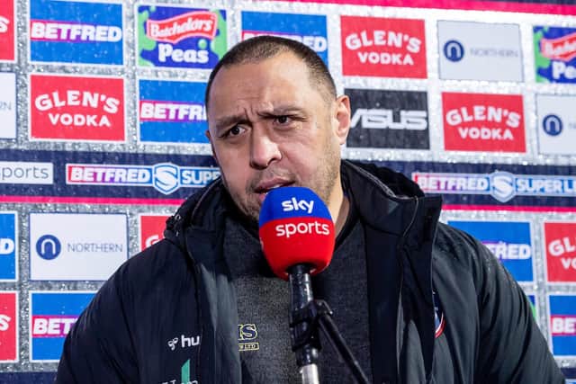 Wakefield Trinity head coach Willie Poching. Picture: Allan McKenzie/SWpix.com.