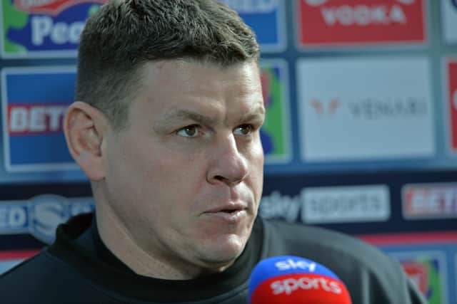 Castleford Tigers coach Lee Radford was happy with the Easter Monday win over Leeds Rhinos but know his side will have to play better to beat Super League pacesetters St Helens next time out. Picture: Bruce Rollinson.