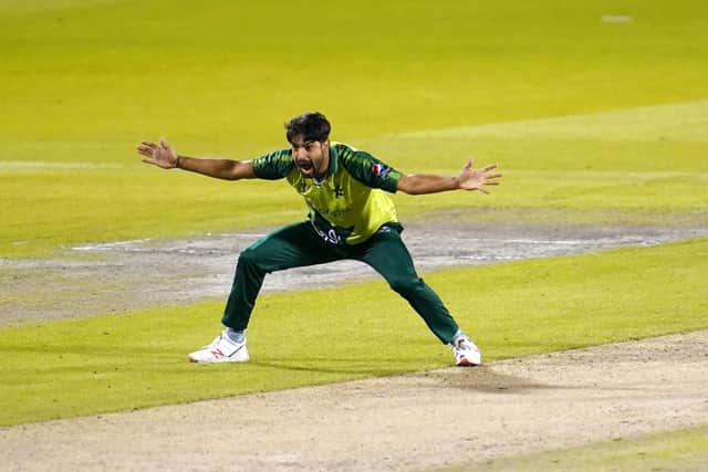 PACKED WITH POTENTIAL: Pakistan's Haris Rauf is tipped to perform well for Yorkshire this season. Picture: Jon Super/PA