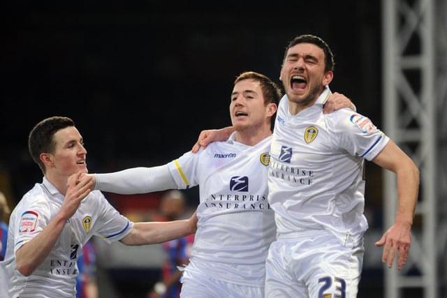 Robert Snodgrass celebrates his equaliser with Ross McCormack.