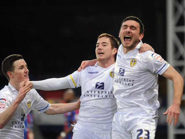 Robert Snodgrass celebrates his equaliser with Ross McCormack.