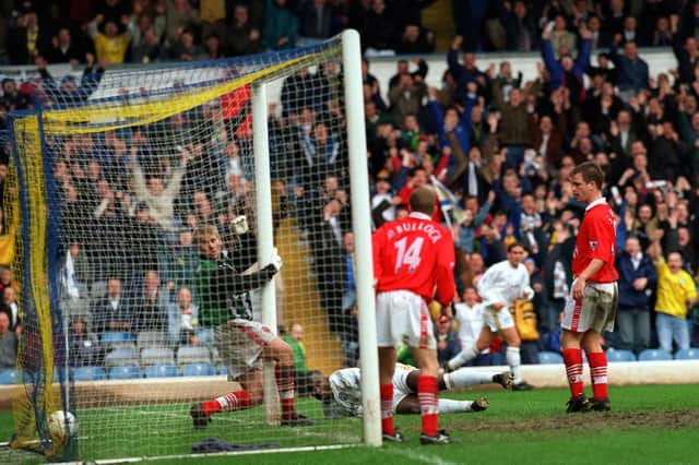 Enjoy these photo memories from Leeds United's 2-1 win against Barnsley at Elland Road in April 1998. PIC: Bruce Rollinson