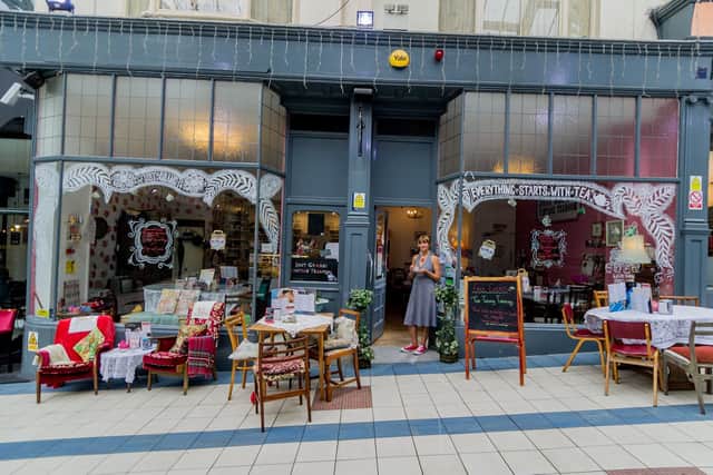 Just Grand! Vintage Tea Room, Grand Arcade, New Briggate, Leeds. Photo: James Hardisty