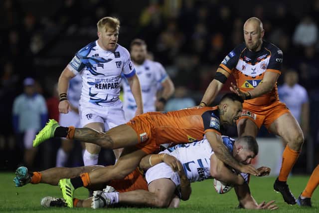 Mitch Garbutt in action against Castleford. (Picture: SWPix.com)