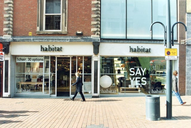 Habitat on Briggate which had access to the Trinity Street Arcade at the rear first floor level.