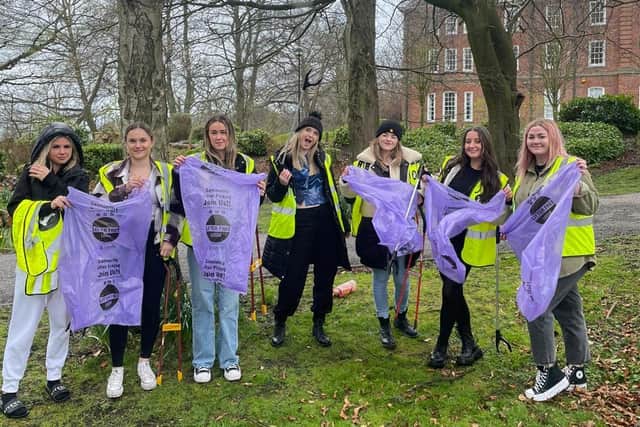The Events Management students at Leeds Beckett University will take on a mammoth clean-up operation tomorrow (Photo: Imogen Elmer)