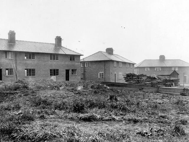 This photo shows the developments to the Wyther Housing Estate in September 1920.
