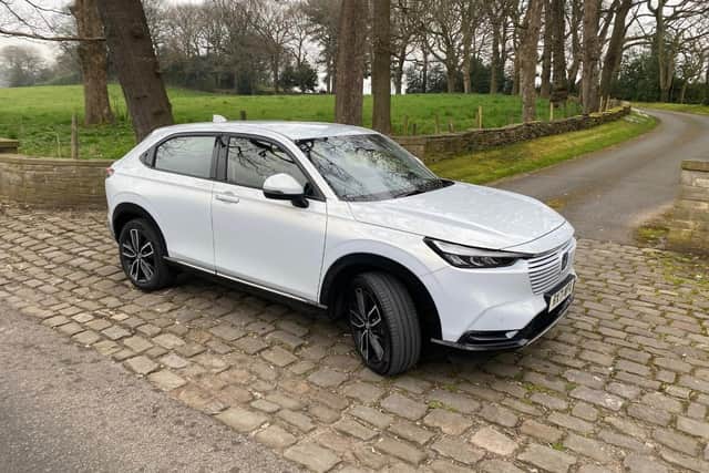 The look is unusual for a Honda