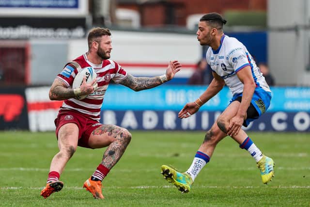 Zak Hardaker made his final Wigan appearance against Wakefield. (Picture: SWPix.com)