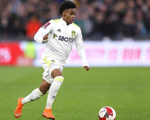 RAPID: Manchester City's under-23s were caused plenty of bother by Leeds United under-23s star Crysencio Summerville, above.
Photo by Alex Pantling/Getty Images.