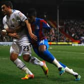 A DECADE ON: Leeds United's Robert Snodgrass, left, battles it out with Crystal Palace's Wilfried Zaha during the Championship clash between the Eagles and Whites at Selhurst Park of January 2012. Photo by Dan Istitene/Getty Images.