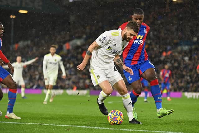 REMINDER: Leeds United have already beaten Crystal Palace this season via November's 1-0 victory at Elland Road in which Mateusz Klich, front, lined up for the Whites. Picture by Bruce Rollinson.