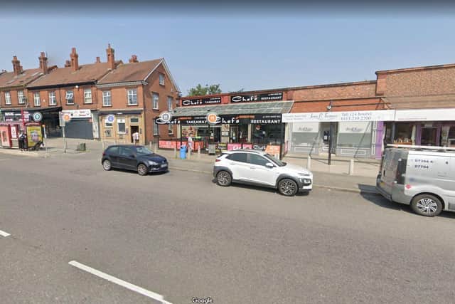 West Yorkshire Police were spotted near Chefs Restaurant & Takeaway, in Chapel Allerton. Picture: Google.