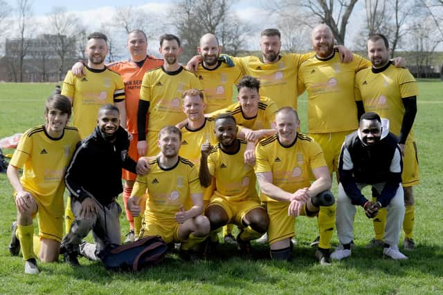 Leeds Combination League Division Two champions Harehills WMC. Picture: Steve Riding.