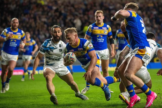 Brad Dwyer ran Toulouse ragged last time out, much to the delight of our Leeds Rhinos jury. Picture: Bruce Rollinson.