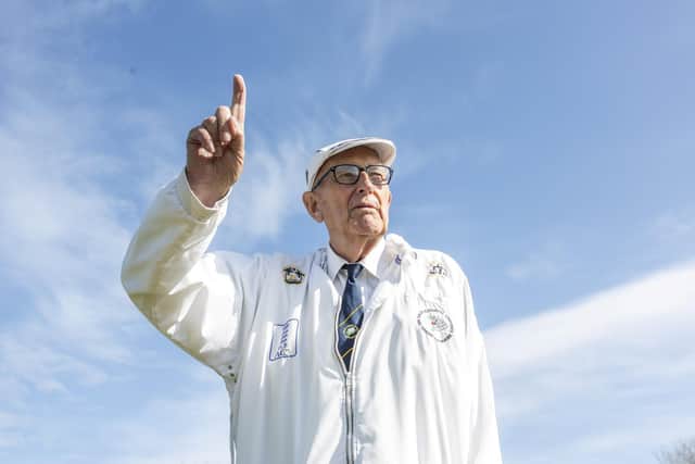 Keith Dibb is believed to be the oldest umpire in the country. (PIC: Lee McLean/SWNS)