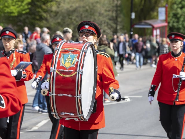 Thousands of spectators descended on the south Leeds town to watch the grand parade.
