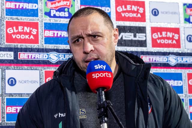Coach Willie Poching is hoping hard work hauls Wakefield Trinity out of their current rut. Picture: Allan McKenzie/SWpix.com.