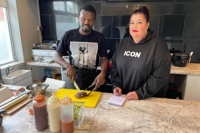 Rochelle Wall, 52, and Amadou Diallo, 25, opened the doors to AfroSpice on Monday April 18.