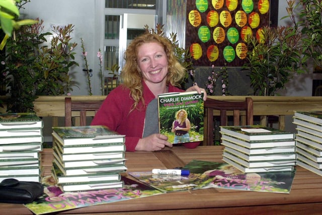 Charlie Dimmock from TV's Ground Force visited Asda House for a book signing.