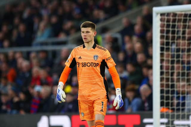 Illan Meslier was a key player during Leeds United's 0-0 draw with Crystal Palace. Pic: Craig Mercer.