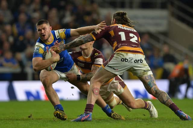 Leeds Rhinos' James Bentley also returns from suspension against Hull KR. Picture: Bruce Rollinson.