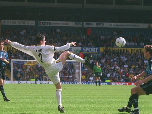 Gary Kelly attempts to intercept the ball.