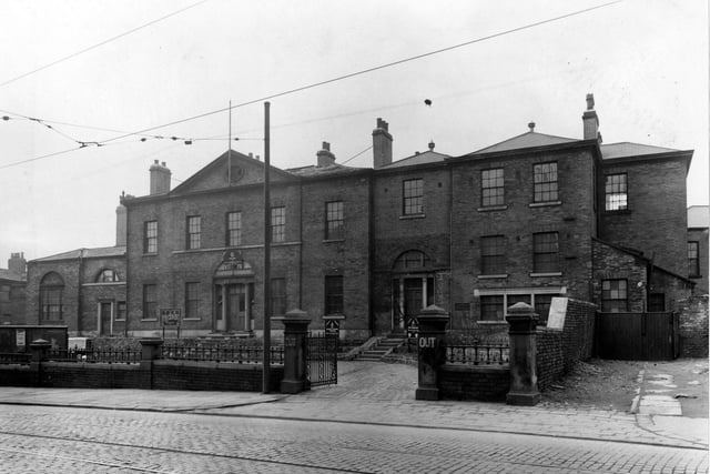 Harewood Barracks on Woodhouse Lane pictured in February 1949.