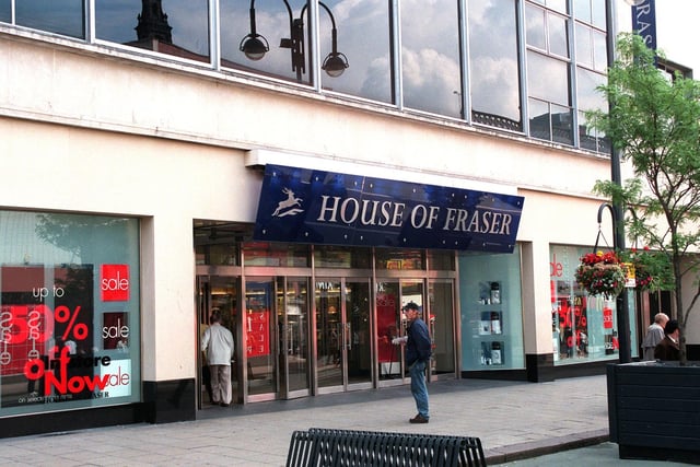 House of Fraser on Briggate boasted a range of designer brands to shop on the high street.