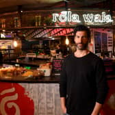 Mark Wright, 39, is the founder of Indian street food kitchen Rola Wala (Photo: Simon Hulme)