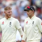 FROM ME, TO YOU: Ben Stokes (left) is the man chosen to succeed Joe Root (right) as captain of England's Test match team. Picture:  Nick Potts/PA